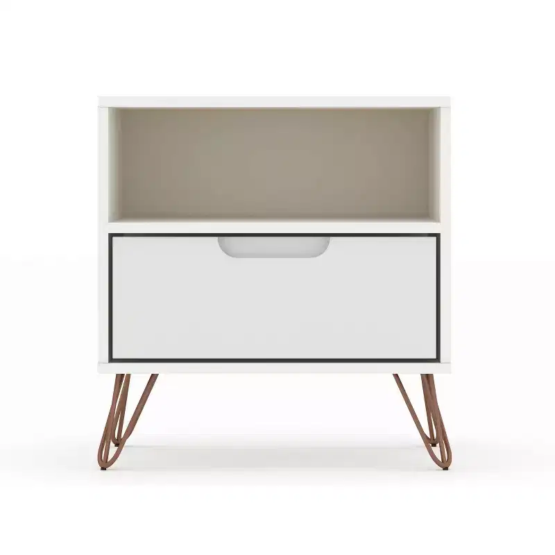 1.0 Rockefeller Nightstand - Manhattan Comfort