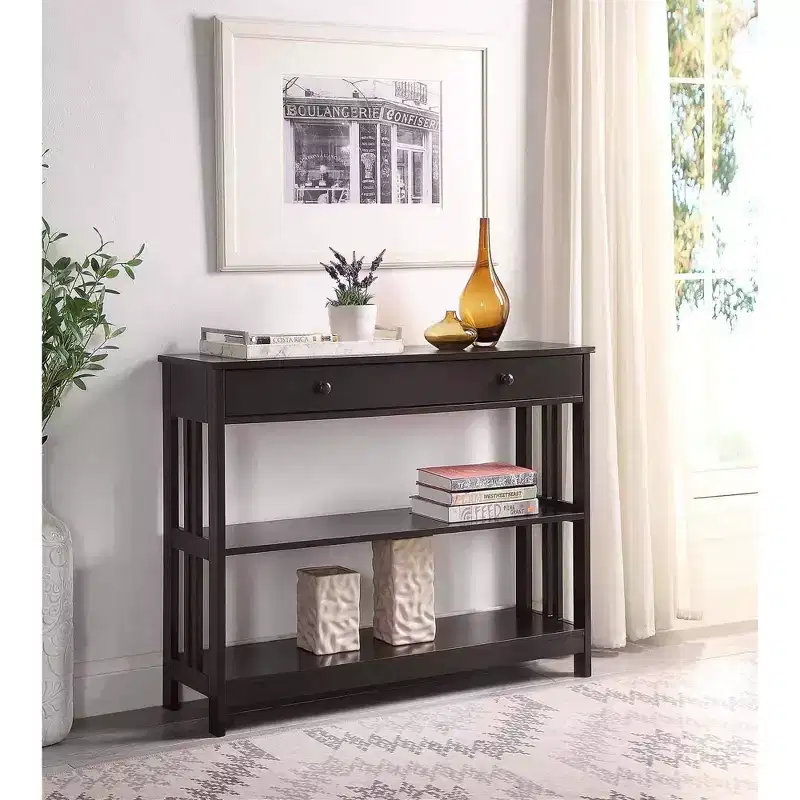 1 Drawer Console Table, White