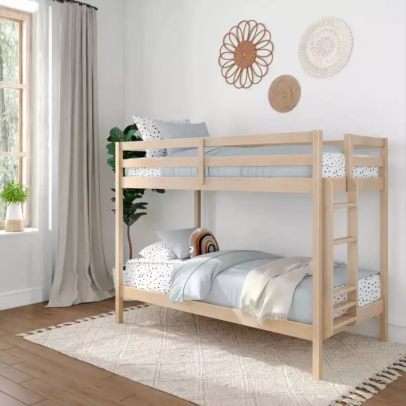 Bunk Bed for Kids, Twin over Twin, Engineered Wood