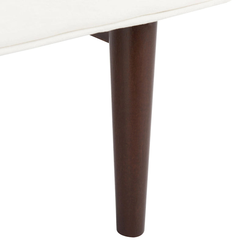 Mid-Century Modern 25-inch Bench - 49 W x 18 L x 25 H - 49Wx18Dx25H