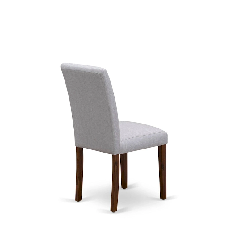 East West Furniture 5 Piece Dinette Set- a Round Dining Table and 4 Parson Dining Chairs, (Finish & Upholstered Option)