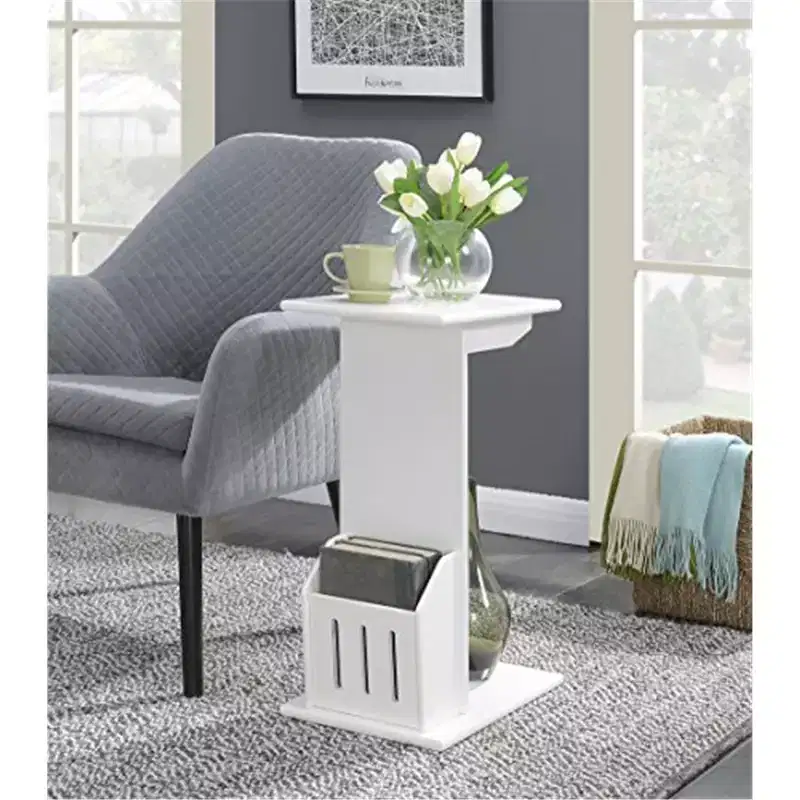 Set of Two Versatile Nesting End Tables with Space Saving Design for Living Room, Bedroom or Office Decor