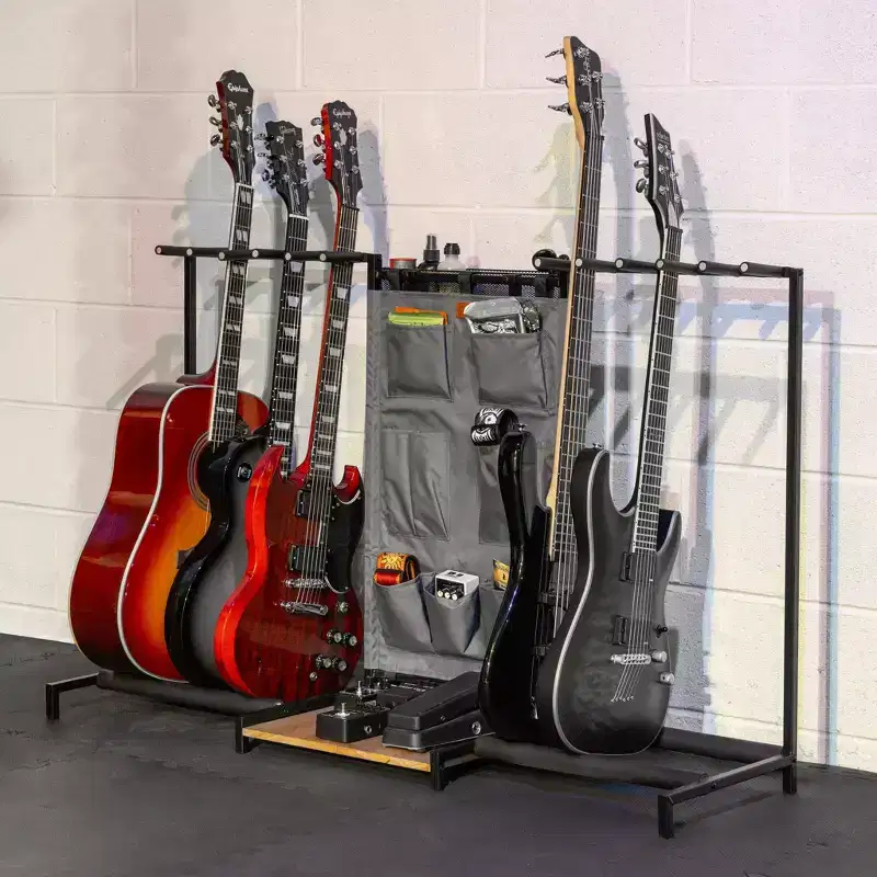 10-Slot Guitar Rack | Gray