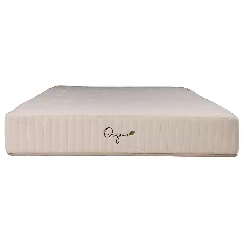 HomeStock Organa Plush 10 in. Latex Pocket Spring Mattress, Beige