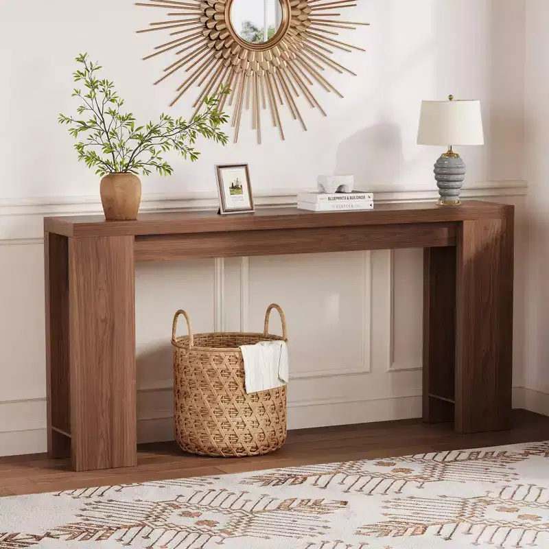 Console Tables for Living Room, Farmhouse Long Narrow Entryway Table for Entrance, Hallway, Foyer