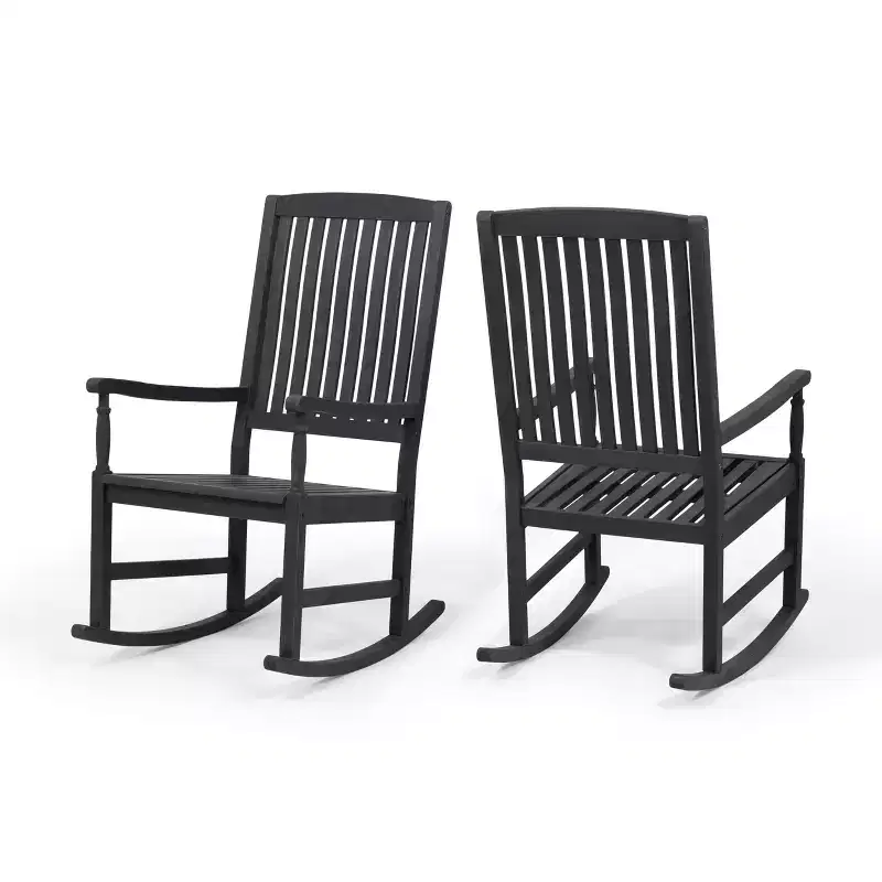 Christopher Knight Home Arcadia Outdoor Acacia Wood Rocking Chairs (Set of 2)
