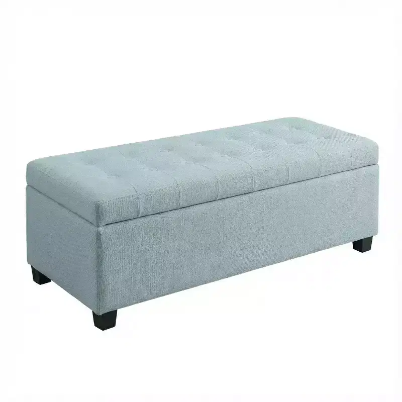 Storage Ottoman, Flower Shape Petal Ottoman, Velvet Ottoman Bench for Living Room & Entryway