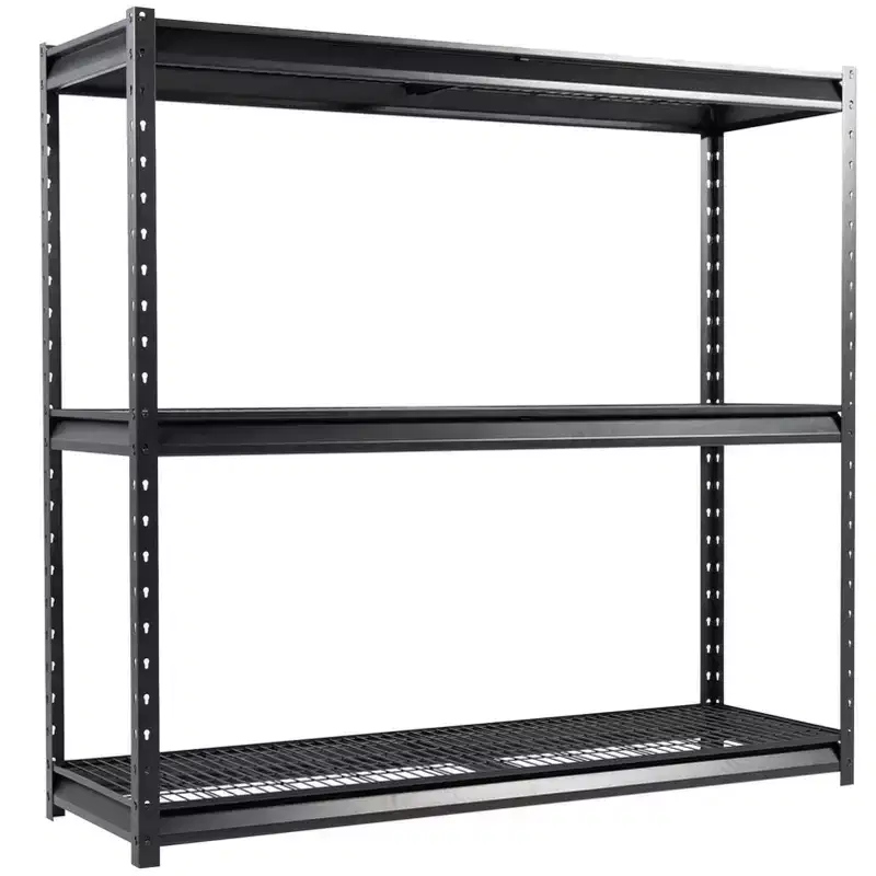 Atlas Shelving 3-Tier 77"x24"x72" 7500lbs Heavy Duty Steel Shelving Dark Gray: Adjustable Rust-Resistant Utility Storage