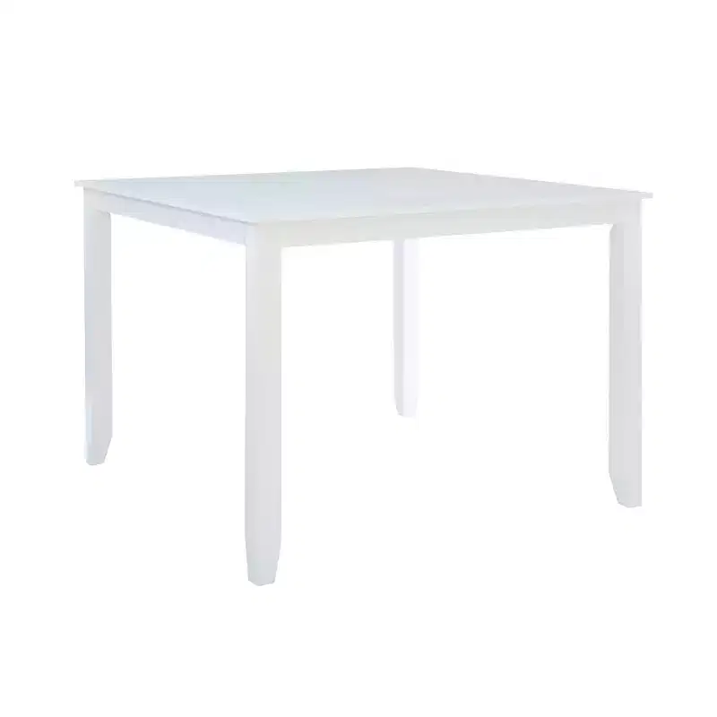 Shelby Solid Wood Traditional Square Counter Height Dining Table White - Powell