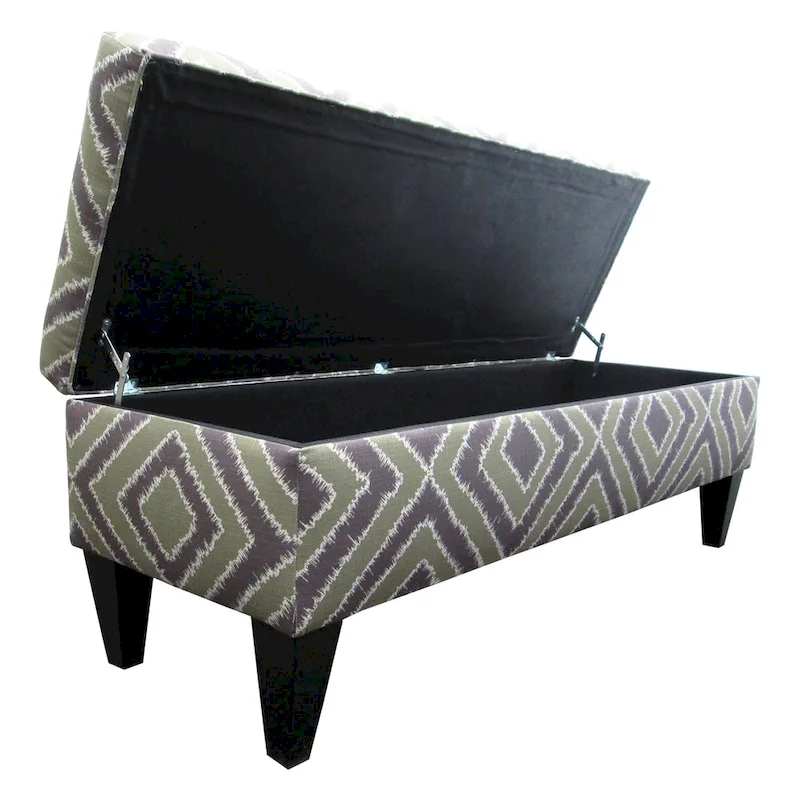 Designer 10-button Tufted Storage Bench