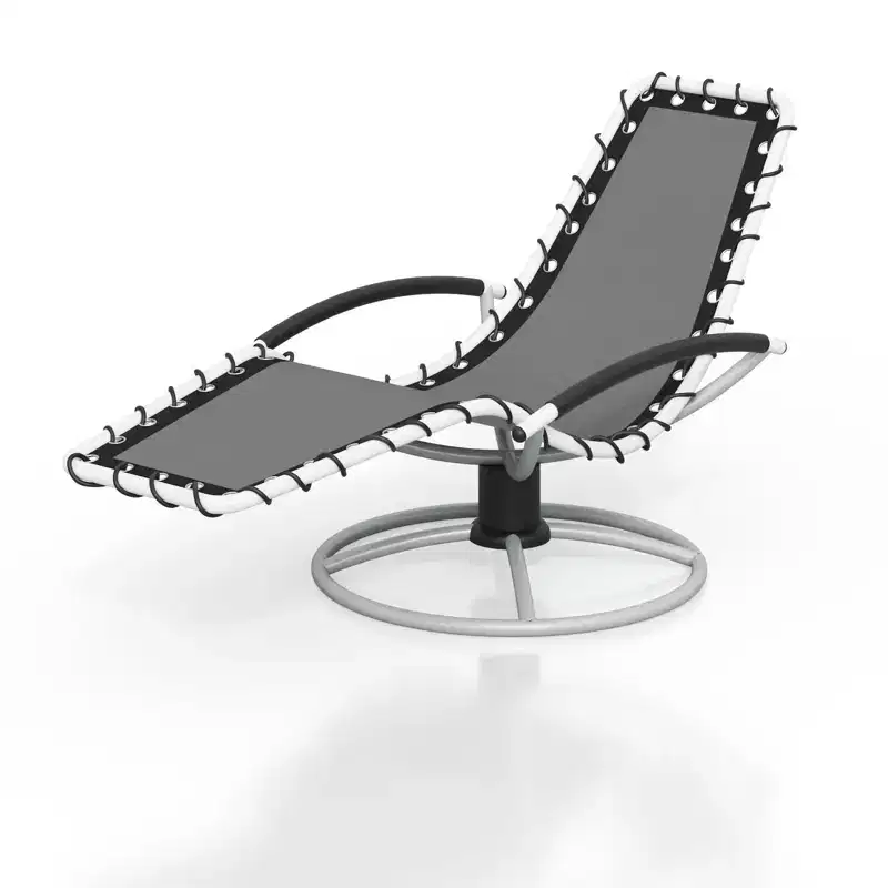 Outdoor Swivel Patio Chair, High Back Textilene Outdoor Swivel Chair,360 Rotating Mesh Rocker for Garden, Lawn, Porch, Balcony