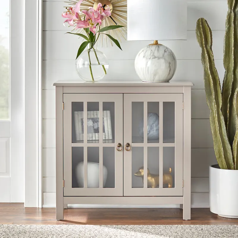 Portland 2-Door Glass Cabinet