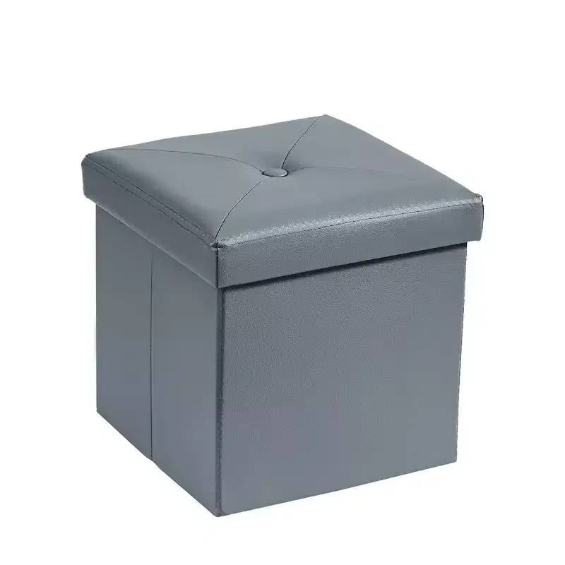 Folding Storage Ottoman Bench – Versatile Footstool and Seat