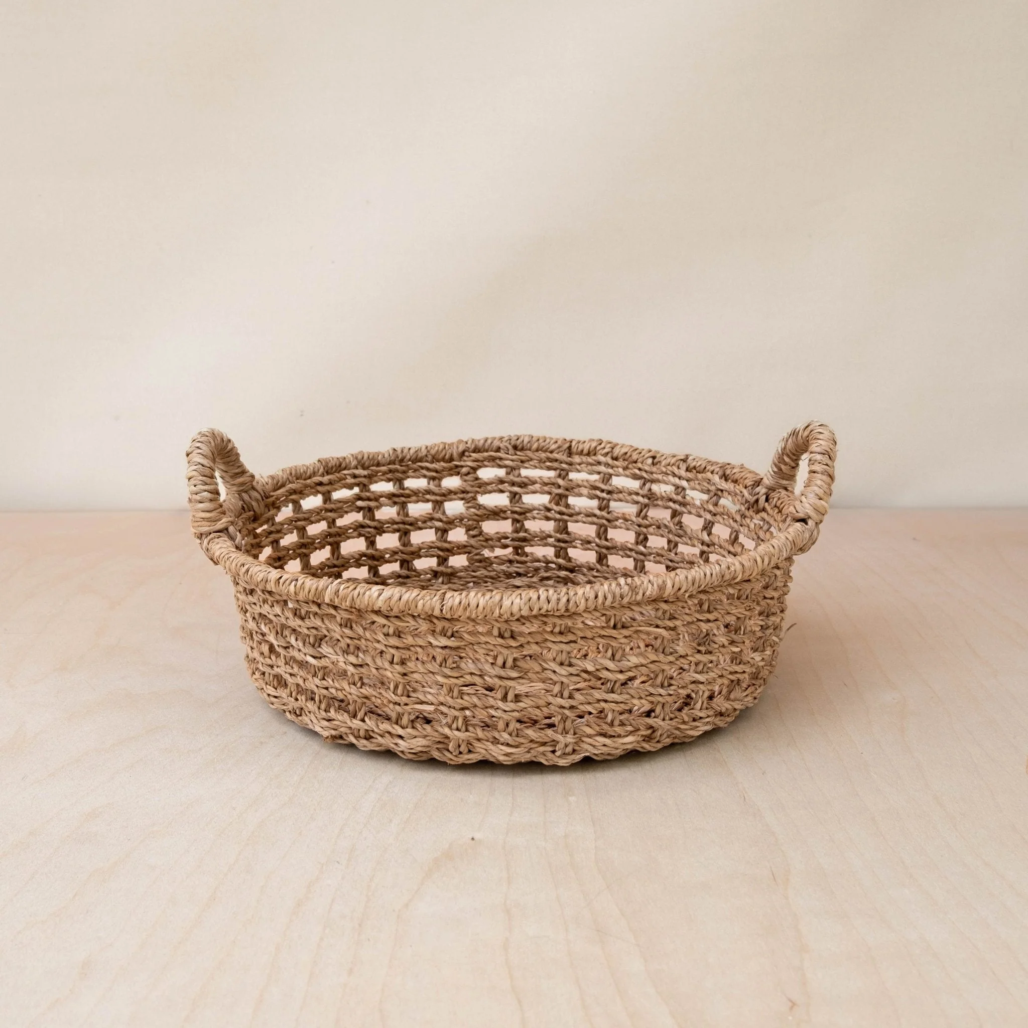 Round Open Weave Basket - Wicker Basket