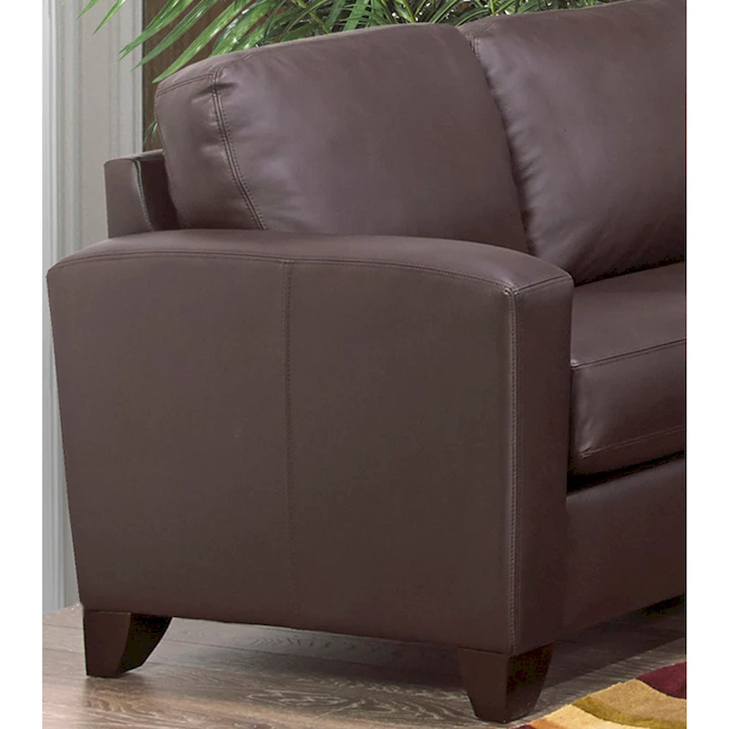 Bryce Italian Top Grain Leather Sofa, Loveseat and Chair Set