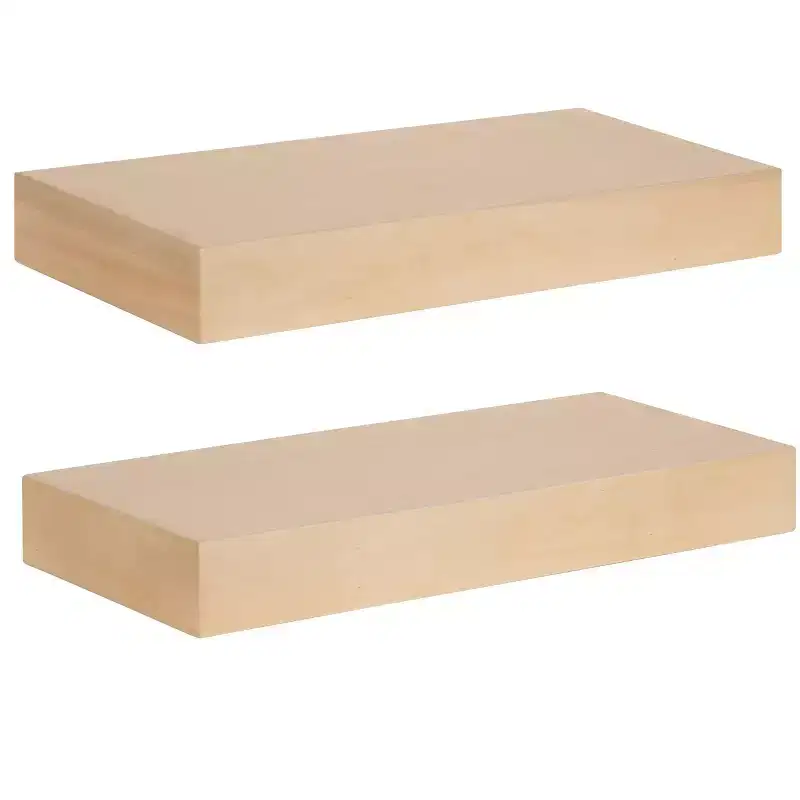 Kate and Laurel Havlock Wood Shelf Set