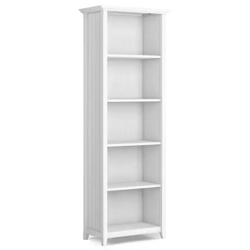 5-Shelf Bookcase, Lacquered Pine