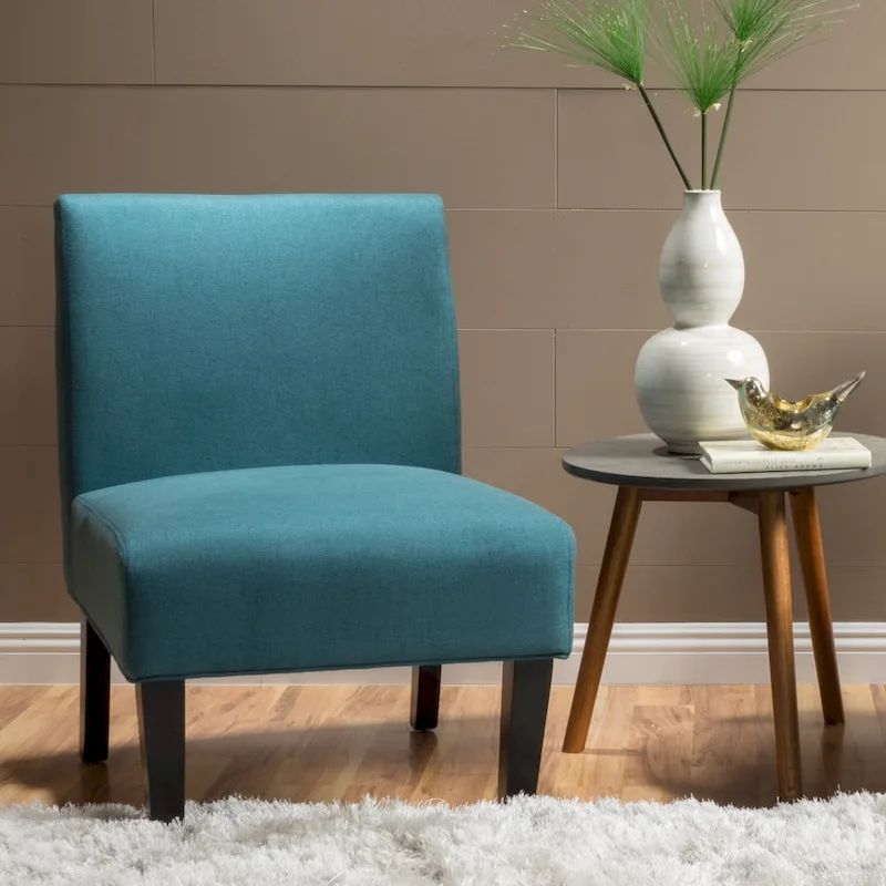 Christopher Knight Home Kassi Modern Fabric Slipper Chair - 22.50 L x 29.50 W x 32.00 H