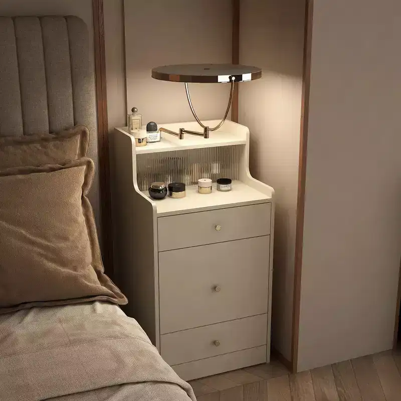 Okak 3 in 1 Vanity Desk With Mirror Space Saving Makeup Vanity Set with Charging Station Compact Dressing Table for Bedroom