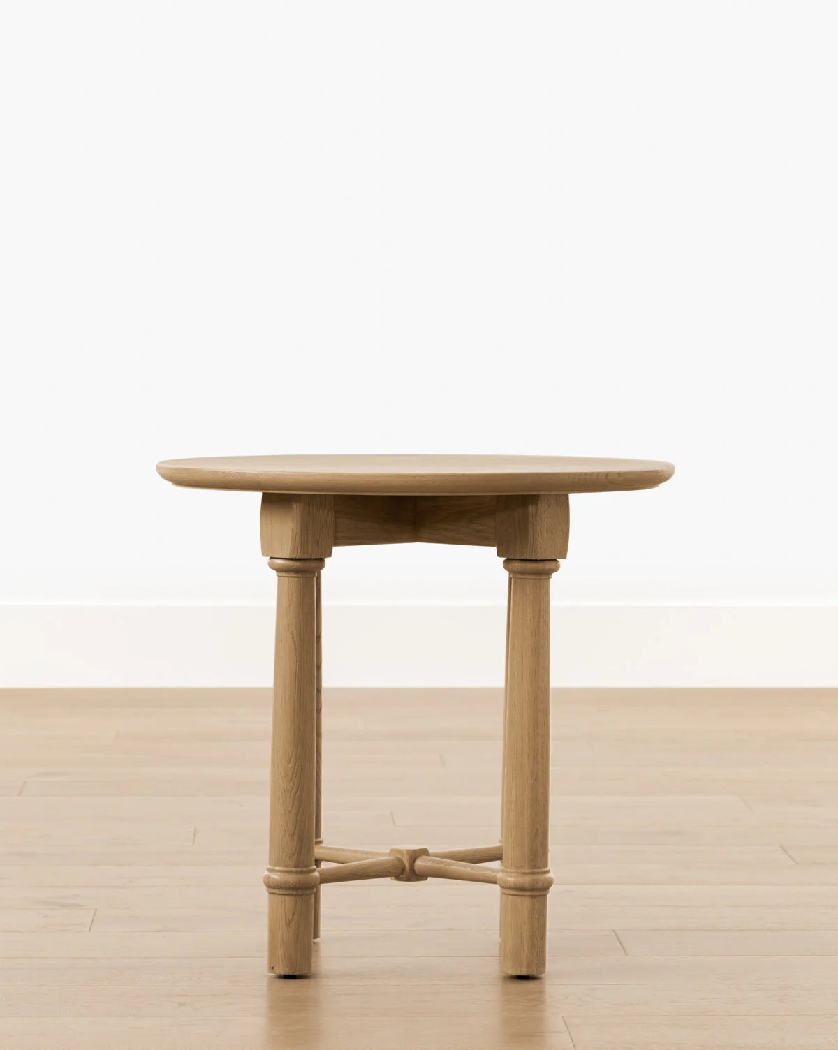 Modern Wood Side Table with Bold Design for Living Room