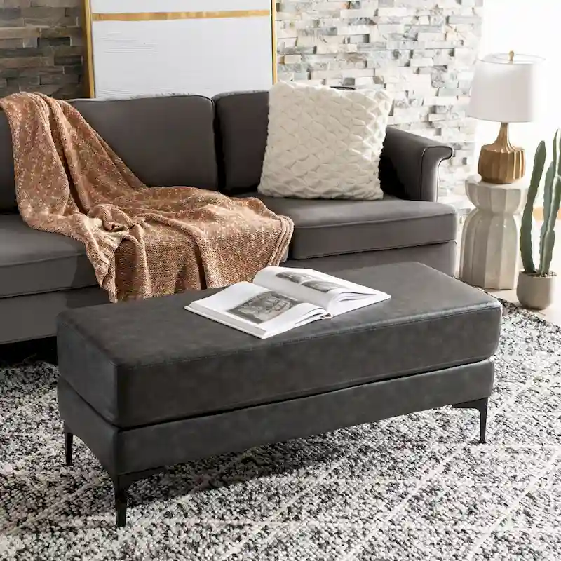 SAFAVIEH Roena Rectangular Bench - 48 x 18 x 18 - 48Wx18Dx18H