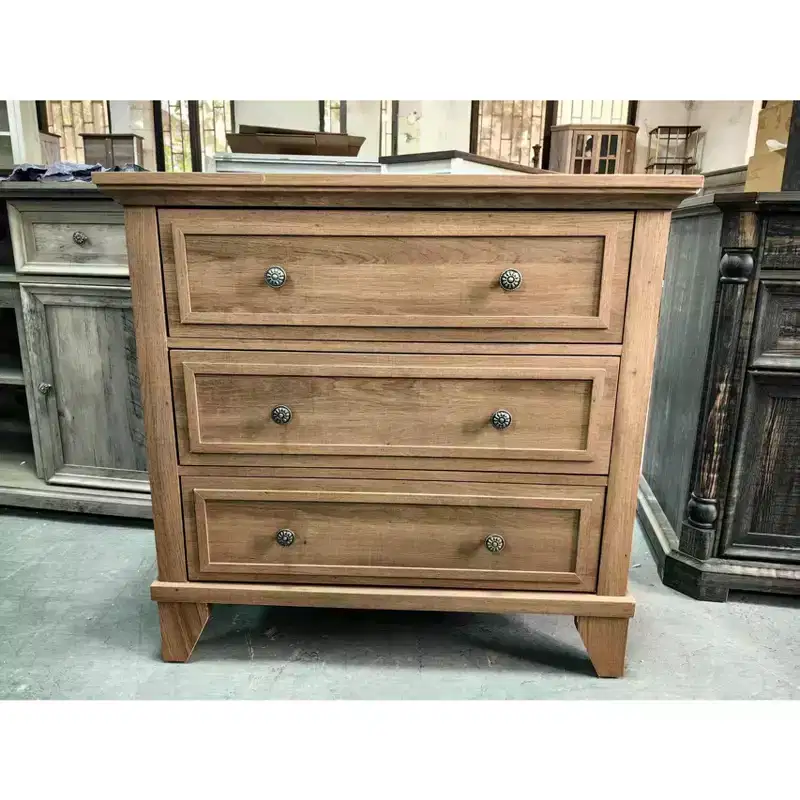 Drawer of Chest with Metal Handles,3 Drawer Dresser , Closet Organizers, Vintage Tall Dresser forLiving Room, Entryway, and Closet ,Bedroom,