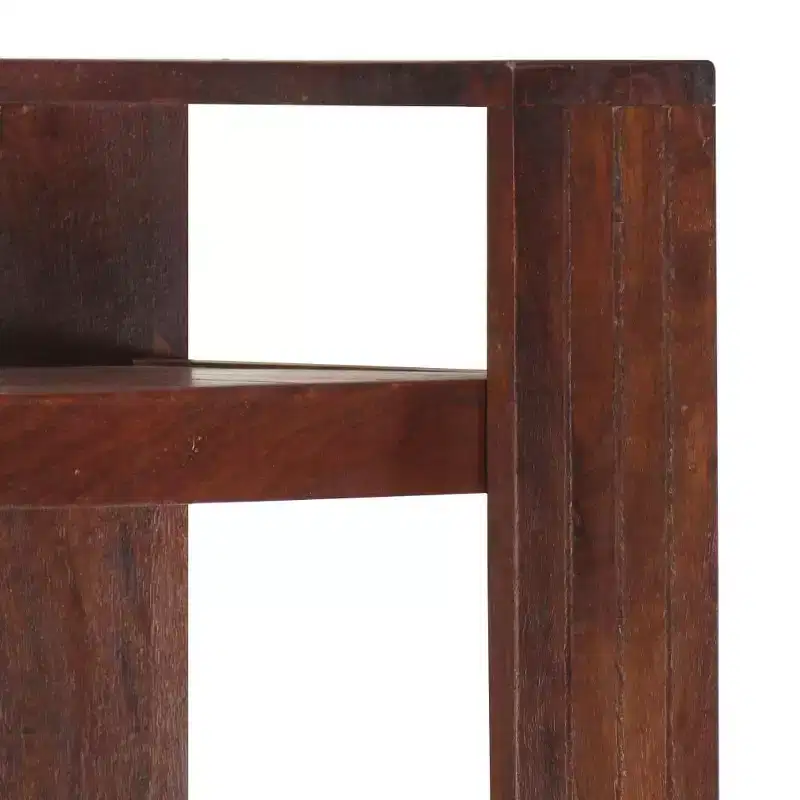Honey Brown Solid Acacia Wood Book Cabinet with 5 Shelves