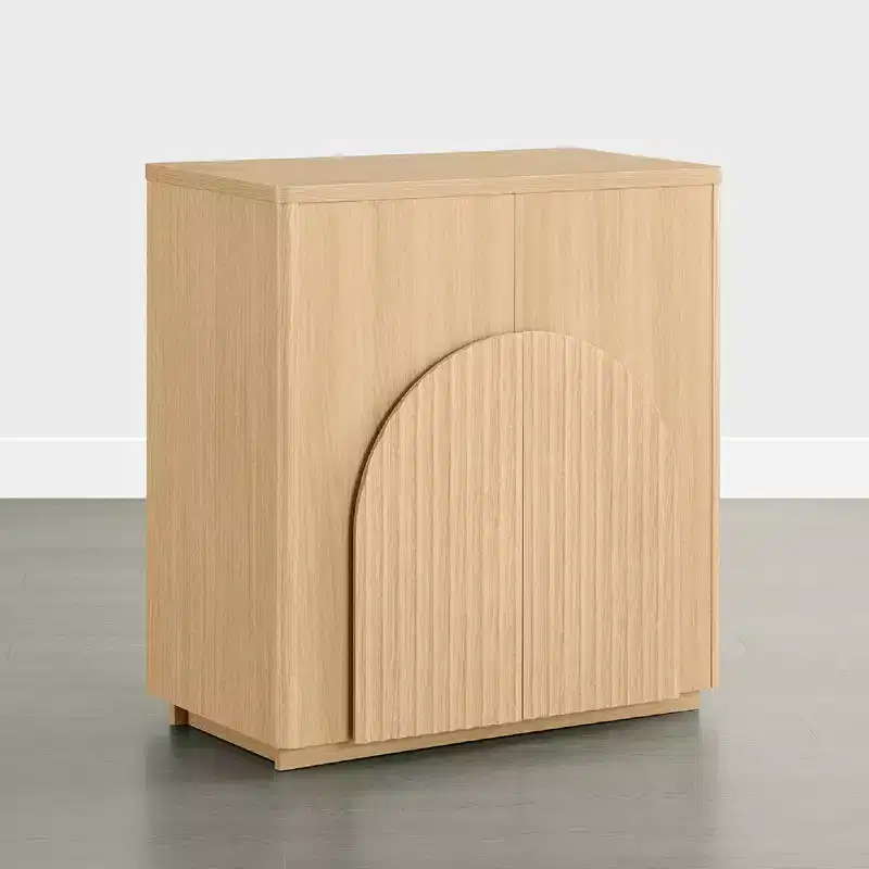Modern Sideboard Buffet Cabinet with Wave Design