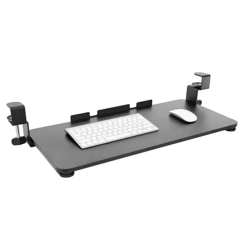 Clamp Keyboard Tray – Sliding Under Desk Keyboard & Mouse Platform, No Screws Needed