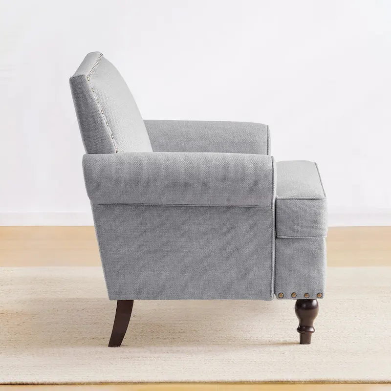 Huimo Modern Nailhead Accent Chair Arm Chairs Set of 2