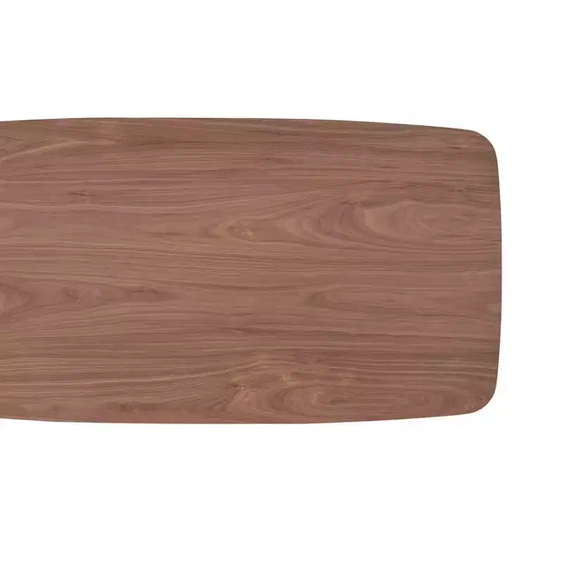 GDFStudio Jill Rectangle 71 Wood Dining Table with Sculptural Legs
