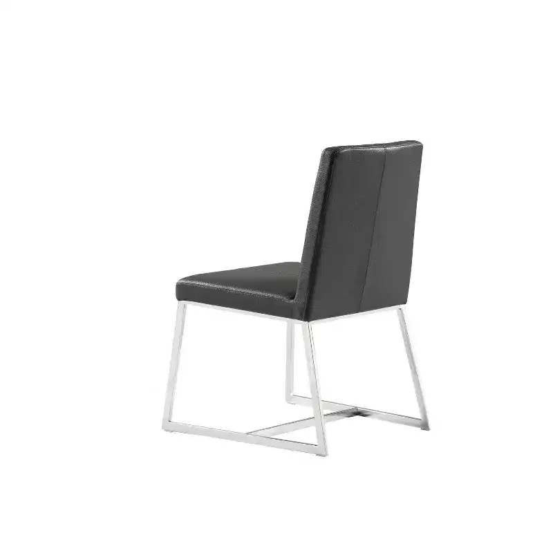 35 in. White Faux Leather Dining Chair for a designed Stylish comfortable modern living
