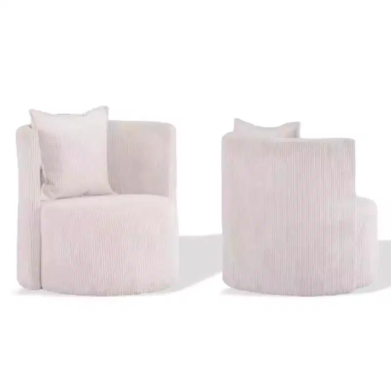 Brassex Penelope Accent Chair White