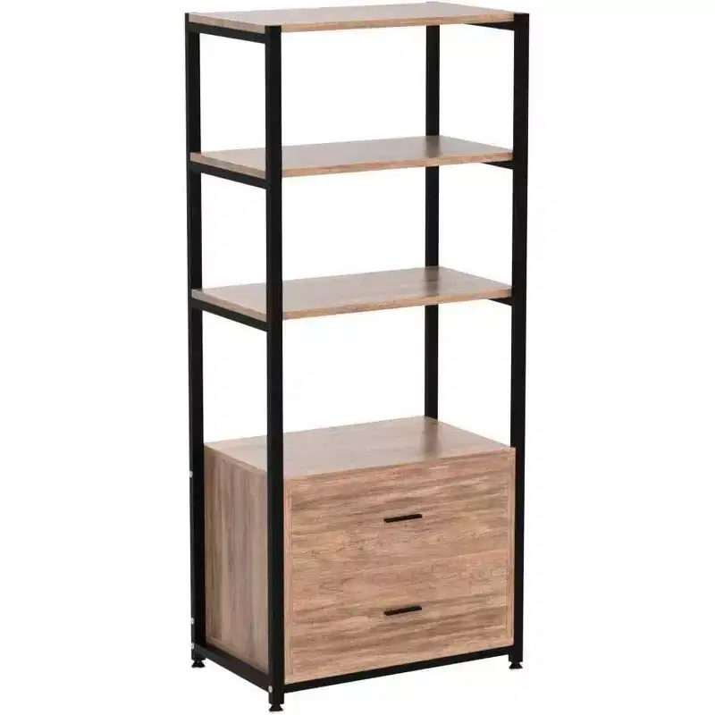 LITTLE TREE 59.05" 4 Tier Bookshelf Brown