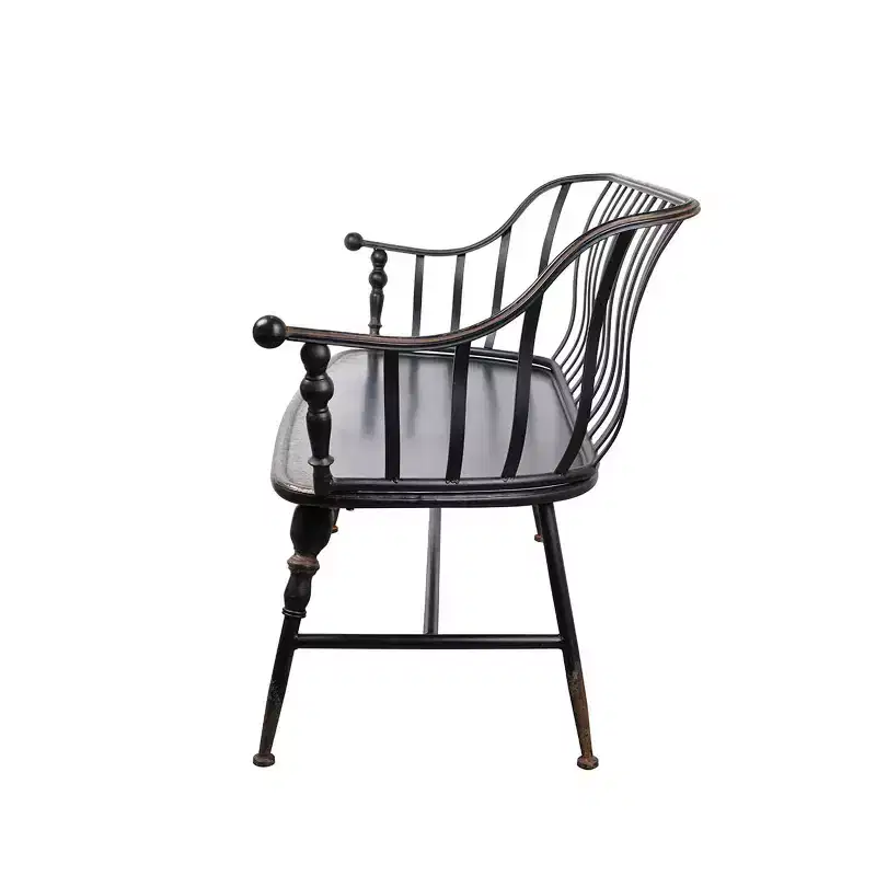 GDFStudio Pellerin 50 Industrial Iron Settee Bench