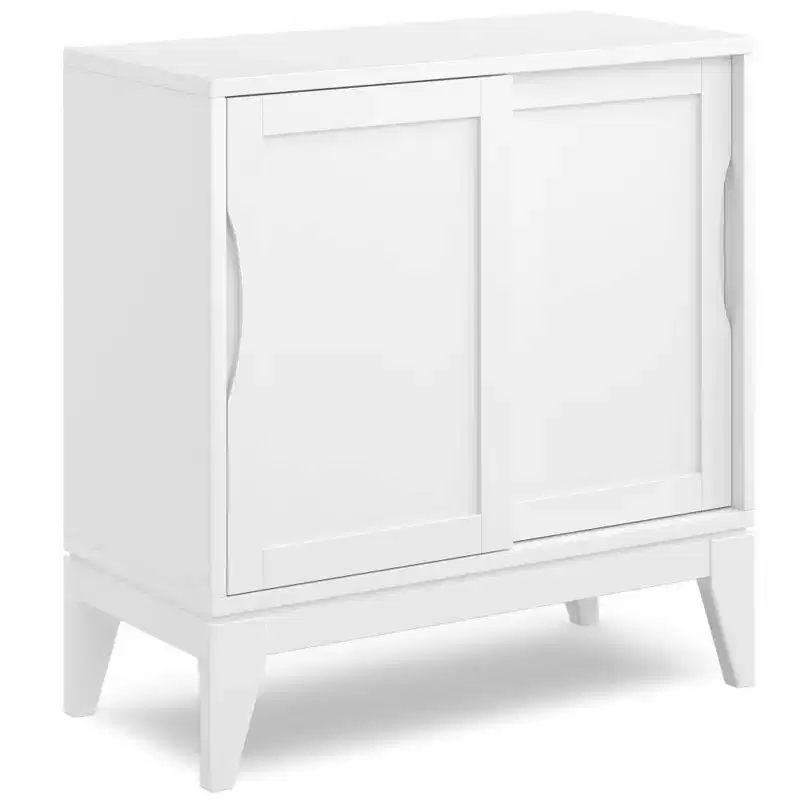 WyndenHall Pearson Low Storage Cabinet White