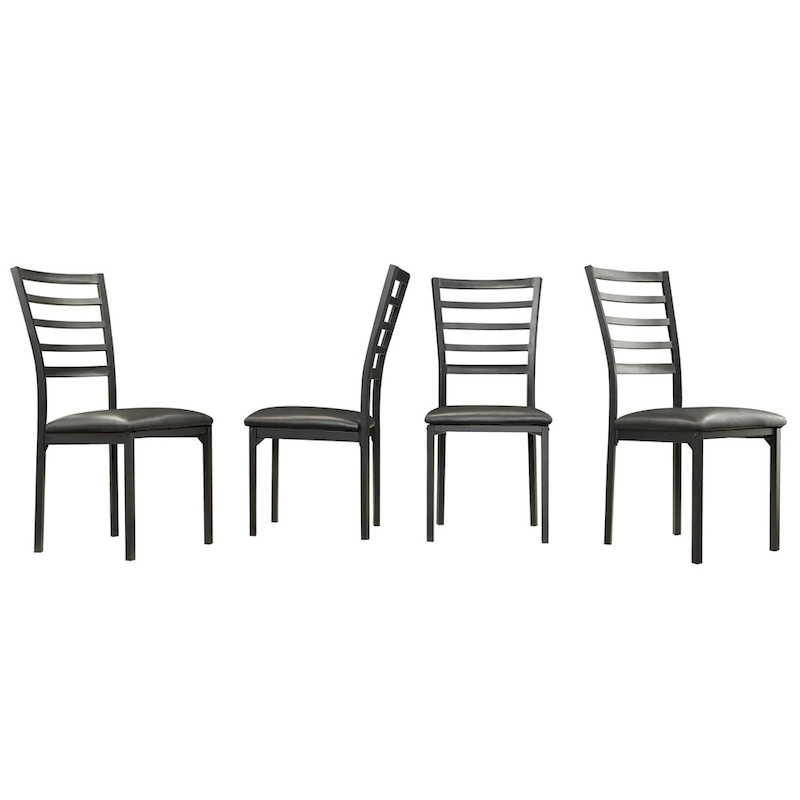 Darcy II Espresso Contoured Metal Dining Chairs (Set of 4) by iNSPIRE Q Bold