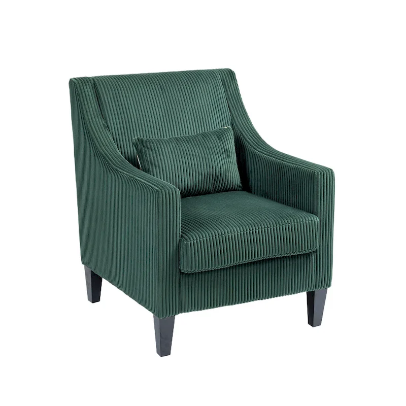 Emerald 26.77 Upholstered Arm Chair with Scooped Arms