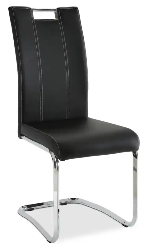 Dining Chair with Vegan-Leather Fabric