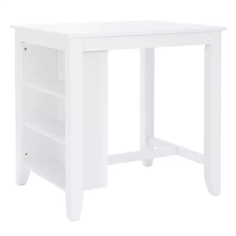 Solid Wood Counter Height Table | White | 36