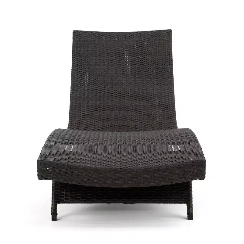 GDFStudio Olivia Multibrown 3 Piece Armless Chaise Lounge Chat Set with Cushions