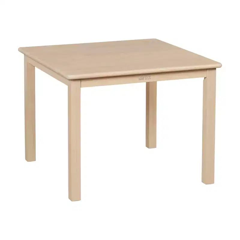 30in x 30in Square Hardwood Table with 22in Legs, Childrens Furniture