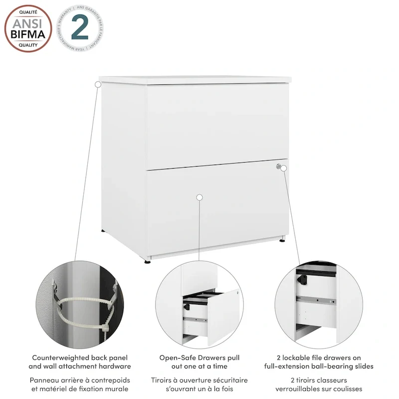 2-Drawer Lateral File Cabinet