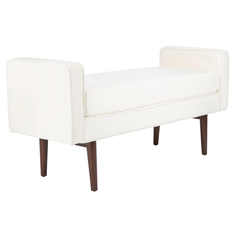 Mid-Century Modern 25-inch Bench - 49 W x 18 L x 25 H - 49Wx18Dx25H