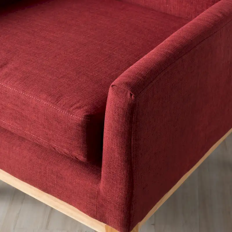 Aurla Mid-century Upholstered Accent Chair by Christopher Knight Home - 27.50 L x 28.50 W x 36.50 H