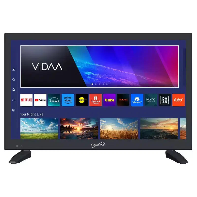 Supersonic 19-In.-Class VIDAA LED Smart TV, AC/DC Compatible