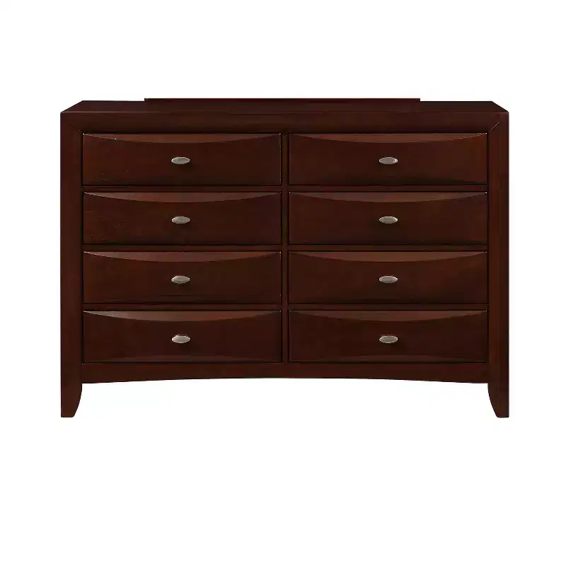 HomeStock USA Linda Merlot Dresser