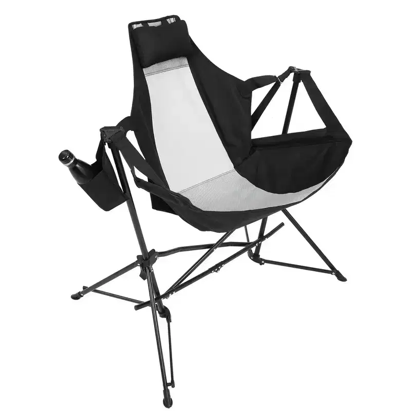 Whisen Hammock Camping Chair & Rocking Chair with Pillow Cup Holder, Recliner with Carry Bag