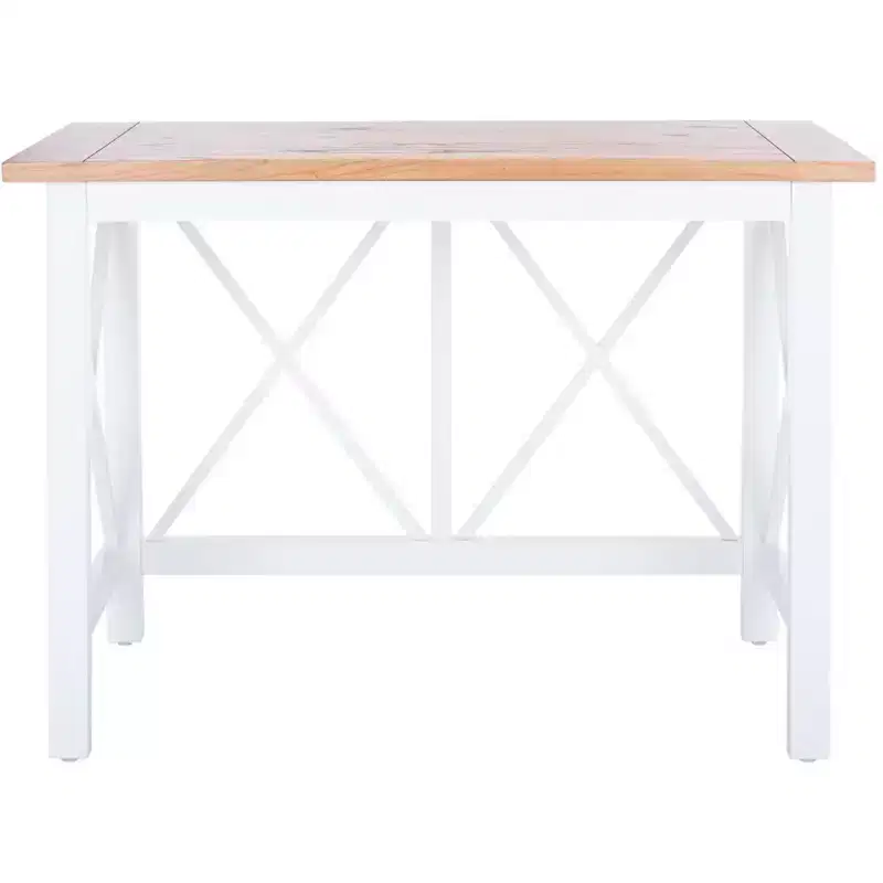 Freyr Desk - DSK5008 - Natural/White - Safavieh
