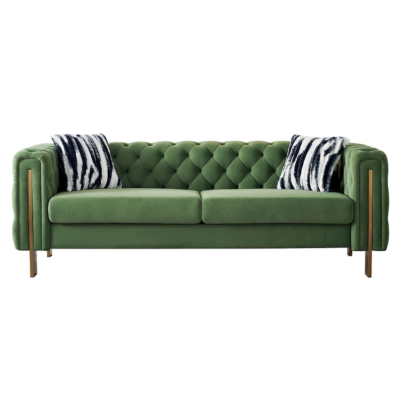 Modern Tufted Velvet Living Room Sofa